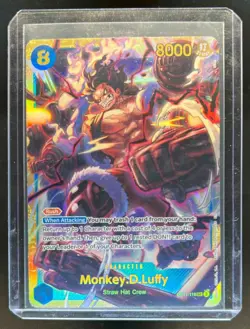 2025 One Piece A Fist of Divine Speed Monkey.D.Luffy Secret Rare SEC #OP11-118 - Image 1