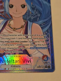 One Piece EB03-001 Nefeltari Vivi (L) Leader Alt Art Heroines Edition Alternate - Image 5