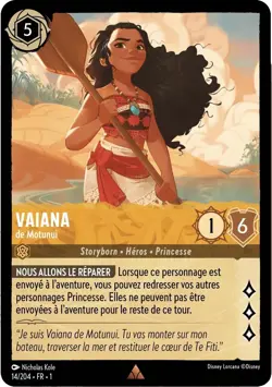 14/204 FR FOIL ⭐ Vaiana, de Motunui | carte Disney Lorcana (2023) - Image 1