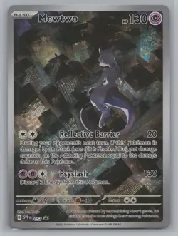 MEWTWO SVP 052 Scarlet Violet 151 Promo Illustration Rare Pokemon Card - Image 1