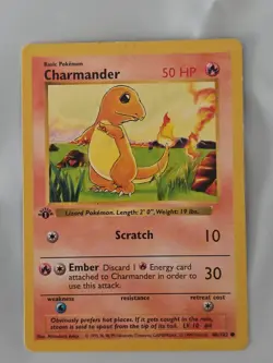 1st Edition Charmander First Edition 1999 Pokemon Base Set Card #46/102 - Image 1