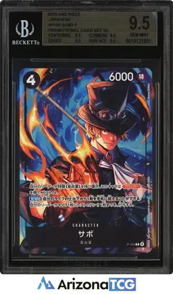 One Piece 2025 Sabo P-105 Promo Card Set '25 Japanese BGS 9.5 - Image 1