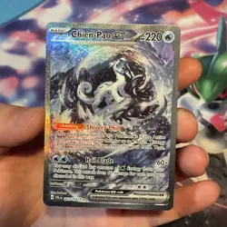 Pokemon Chien-Pao ex 261/193 Double Rare Full Art SV02 Paldea Evolved Holo Card - Image 2