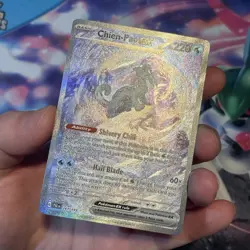 Pokemon Chien-Pao ex 261/193 Double Rare Full Art SV02 Paldea Evolved Holo Card - Image 3