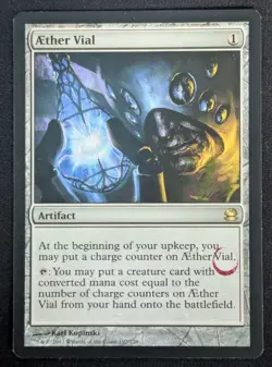 MTG Aether Vial- STAMPED -Modern Masters Magic the Gathering Card # 197 - Image 1