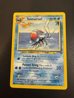 Pokemon Tentacruel Card 10/18 Southern Islands Promo - Image 1