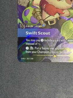 Riftbound Teemo Swift Scout OGN (Overnumbered) 307/298 Card League Of Legends NM - Image 4