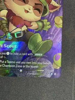 Riftbound Teemo Swift Scout OGN (Overnumbered) 307/298 Card League Of Legends NM - Image 5