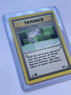 1st Edition Gym Challenge Transparent Walls 125/132 Pokemon Card WOTC Vintage LP - Image 3