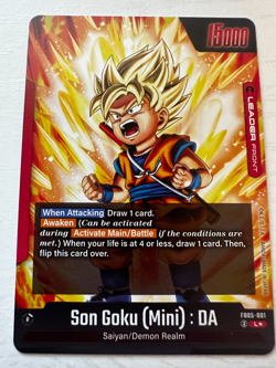 Son Goku (Mini) DA Leader FB05-001 Alt Art New Adventure Dragon Ball Super Card - Image 5