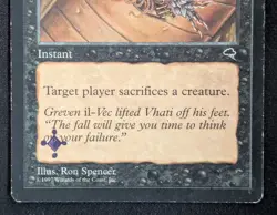 MTG Diabolic Edict- STAMPED -Tempest Magic the Gathering Card # 128 - Image 4