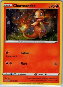 Charmander - SWSH092 Holo SWSH: Sword & Shield Promo Cards - Pokemon Card - NM - Image 1