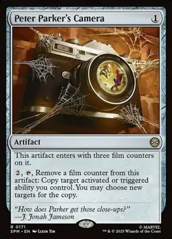 MTG Peter Parker's Camera - Foil, NM-Mint, English Marvel's Spider-Man - Image 1