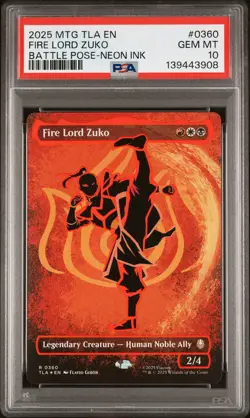 2025 MTG AVATAR: THE LAST AIRBENDER #0360 FIRE LORD ZUKO PSA 10 - Image 1