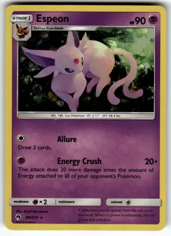 Espeon - 89/214 (Cosmos Holo) 089/214 Blister Exclusives LP Pokemon Card TCG - Image 1