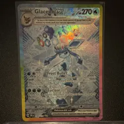 Pokemon Glaceon ex Prismatic Evolutions 150/137 Special Illustration Rare EX Ho… - Image 1