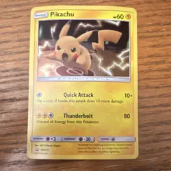 Pokemon Pikachu SM Promo Holo SM227 Basic 60HP Thunderbolt 80 - Image 1