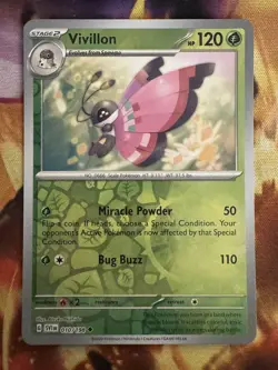 Pokemon TCG Vivillon 010/198 Sv01: Scarlet & Violet Base Set Reverse Holo - Image 1