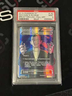 2015 Pokemon XY Breakthrough Giovanni's Scheme 162/162 Full Art Mint PSA 9 ! - Image 1