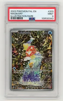 2023 POKEMON PAL EN-PALDEA EVOLVED ILLUSTRATION RARE #203 MAGIKARP PSA 9 - Image 1