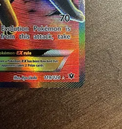 Pokemon TCG Umbreon EX 119/124 Full Art Ultra Rare XY Fates Collide - Image 4