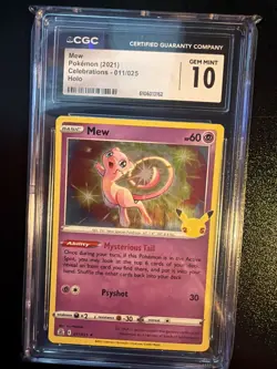 Pokemon Celebrations Mew Holo 011/025 CGC 10 Gem Mint - Image 1