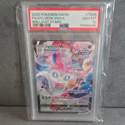 Pokemon Sylveon VMAX Brilliant Stars TG15 Ultra Rare Full Art PSA 10 - Image 1