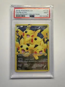 PSA 9 Pikachu RC29 Radiant Collection Pokemon Generations (2016) - Image 1