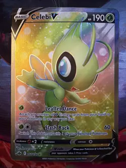 Celebi V 160/198 Full Art Holo Ultra Rare Pokemon Chilling Reign 🔥🔥 - Image 1
