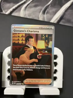 Giovanni's Charisma Pokemon 204/165 Sv: Scarlet & Violet 151 Holo - Image 1