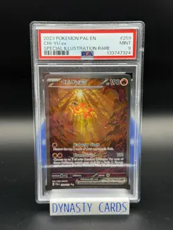 2023 Pokemon Paldean Fates Chi-Yu Special Illustration Rare SIR PSA 9 - Image 1
