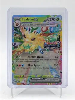 LEAFEON EX 2025 POKEMON PRISMATIC EVOLUTIONS DOUBLE RARE FA 006/131 Q5542 - Image 1