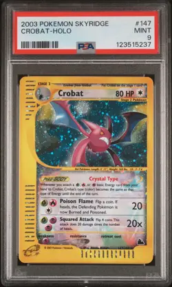 2003 POKEMON SKYRIDGE #147 CROBAT-HOLO PSA 9 - Image 1