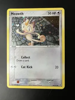 Meowth 69/112 FireRed & LeafGreen Reverse Holo Common Pokemon TCG 2004 LP - Image 1