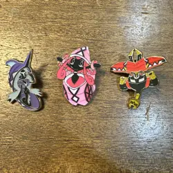 Pokemon PIN Lot of 3 TAPU FINI & TAPU LELE & TAPU BULU Pins Evolutions Crimson - Image 1