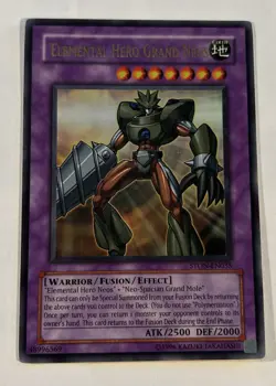 Yugioh TCG Strike of Neos STON-EN035 Elemental HERO Grand Neos Ultra Rare LP - Image 1