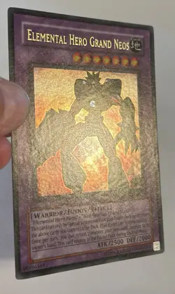 Yugioh TCG Strike of Neos STON-EN035 Elemental HERO Grand Neos Ultra Rare LP - Image 2