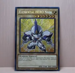YuGiOh! Elemental HERO Neos (Chibi) (Secret Rare) BLMM-EN003 1st Edition NM - Image 2
