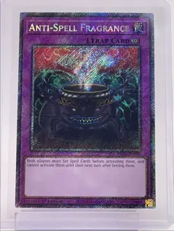 ANTI-SPELL FRAGRANCE 2024 YU-GI-OH! 25TH SECRET RARE 1ST EDITION Q5842 - Image 1