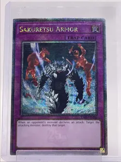 SAKURETSU ARMOR 2024 YU-GI-OH! SECRET RARE BONANZA 1ST EDITION Q5842 - Image 1