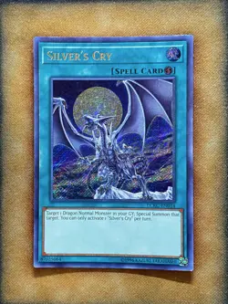 Yugioh Silver’s Cry LCKC-EN034 Secret Rare MP - Image 1