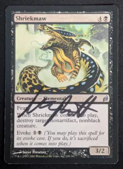 MTG Shriekmaw- Signed -Lorwyn Magic the Gathering Card # 139 - Image 1