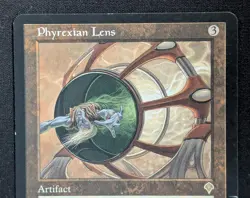 MTG Phyrexian Lens- Signed -Invasion Magic the Gathering Card # 307 - Image 3