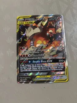 Pokemon Reshiram & Charizard GX Tag Team SM201 Promo Card - Image 1