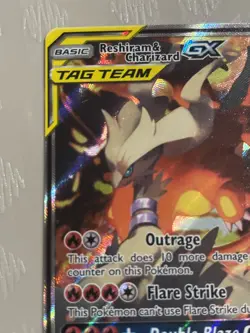 Pokemon Reshiram & Charizard GX Tag Team SM201 Promo Card - Image 2