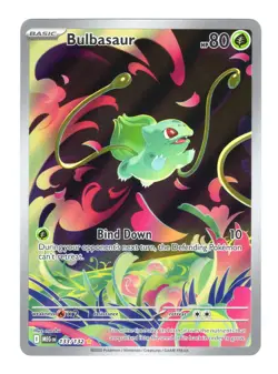 Bulbasaur 133/132 Mega Evolution Illustration Rare Holo Pokemon Card TCG NM - Image 1