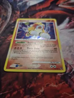 Entei 4/132 - DP Secret Wonders - Cosmo Holo Rare SWIRL - POKEMON CARD - LP/MP - Image 3