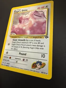 Pokemon TCG Koga's Ditto Gym Challenge Card 10/132 - Image 3