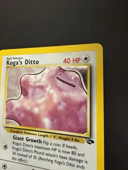 Pokemon TCG Koga's Ditto Gym Challenge Card 10/132 - Image 4