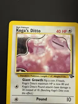 Pokemon TCG Koga's Ditto Gym Challenge Card 10/132 - Image 5